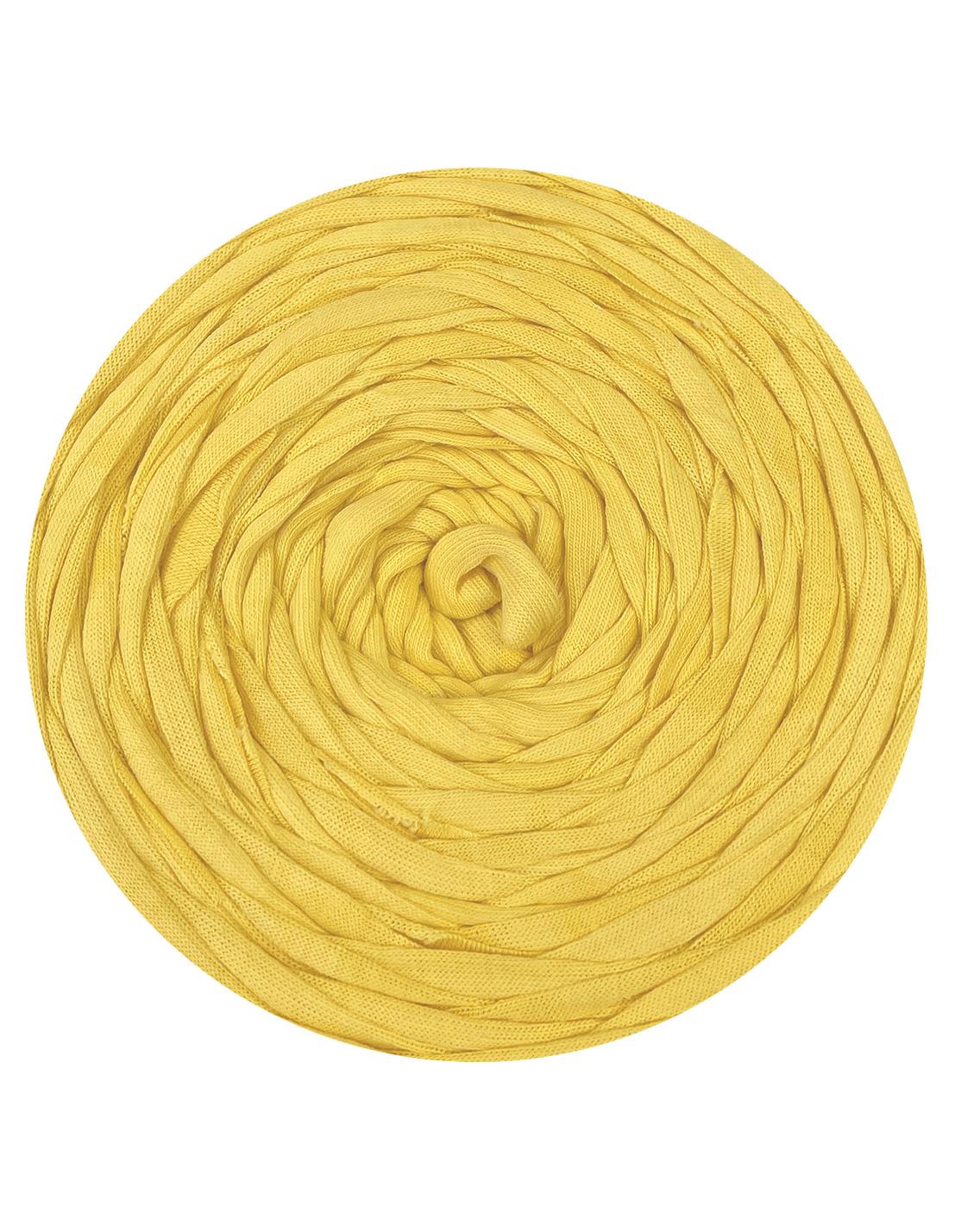 Bright butter yellow t-shirt yarn (100-120m)