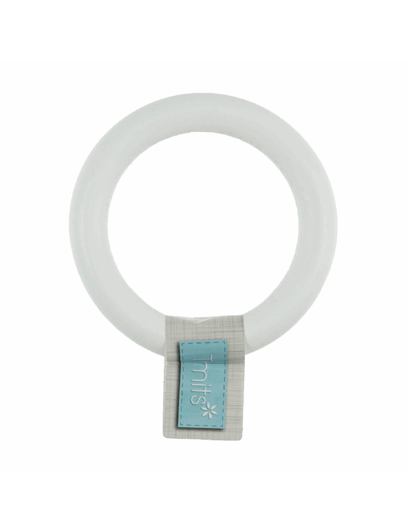 Trimits Birch Craft Ring (TRH47) white round macrame hanger - 7cm