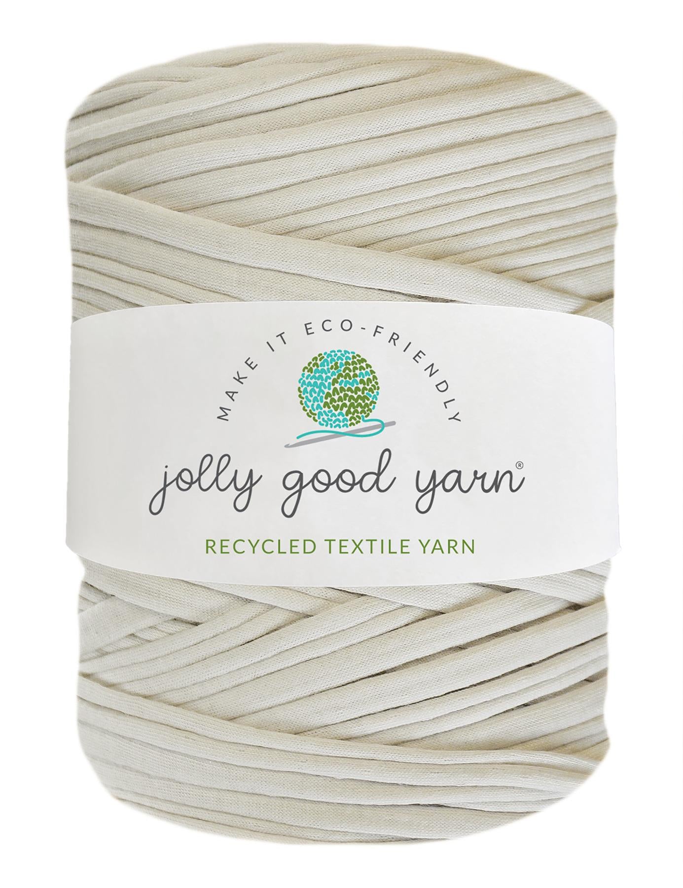 Ivory cream t-shirt yarn (100-120m)