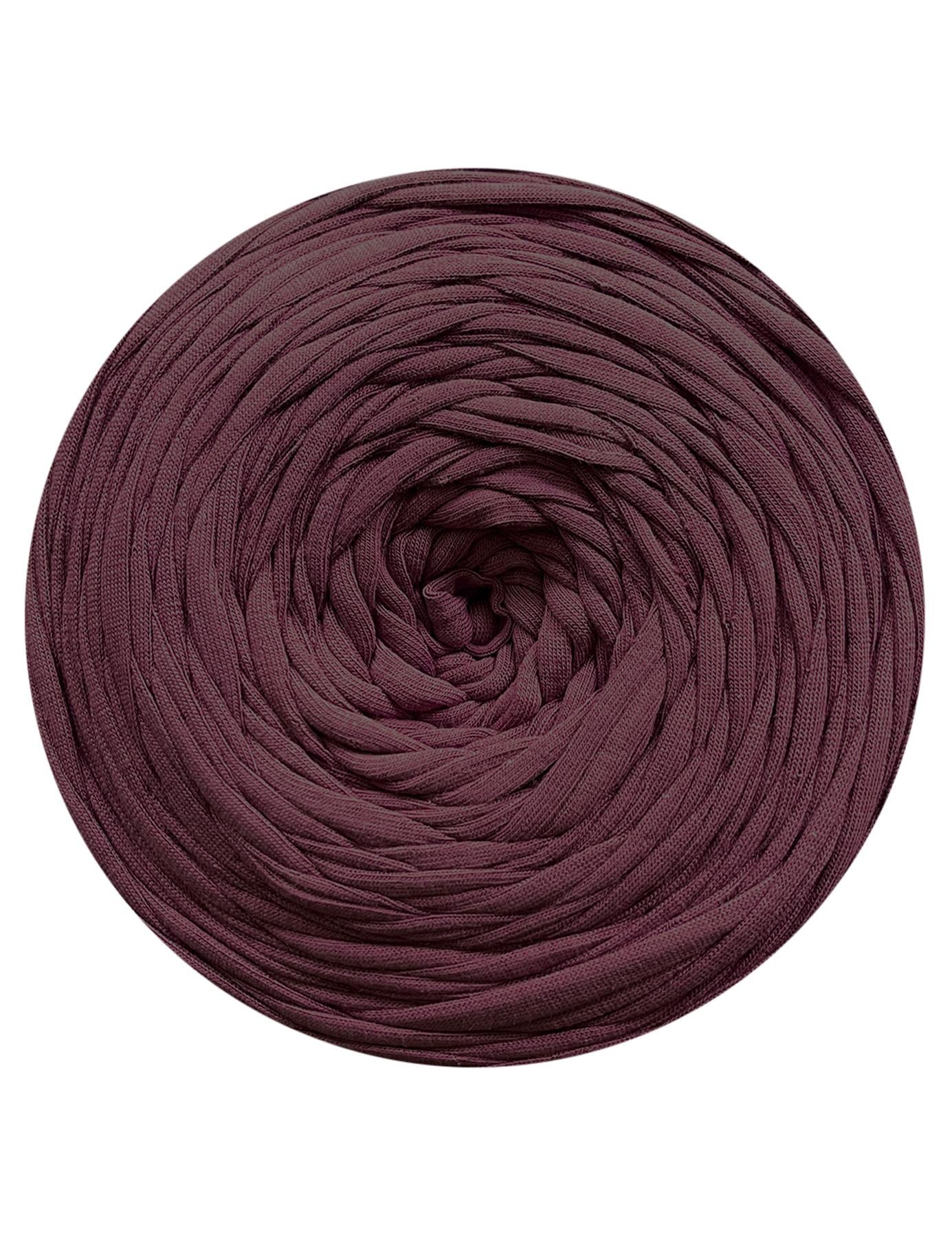 Dark plum t-shirt yarn (100-120m)
