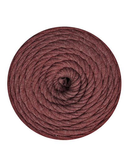 Mottled burgundy Jersey Be Good t-shirt yarn by Wool and the Gang (500g)