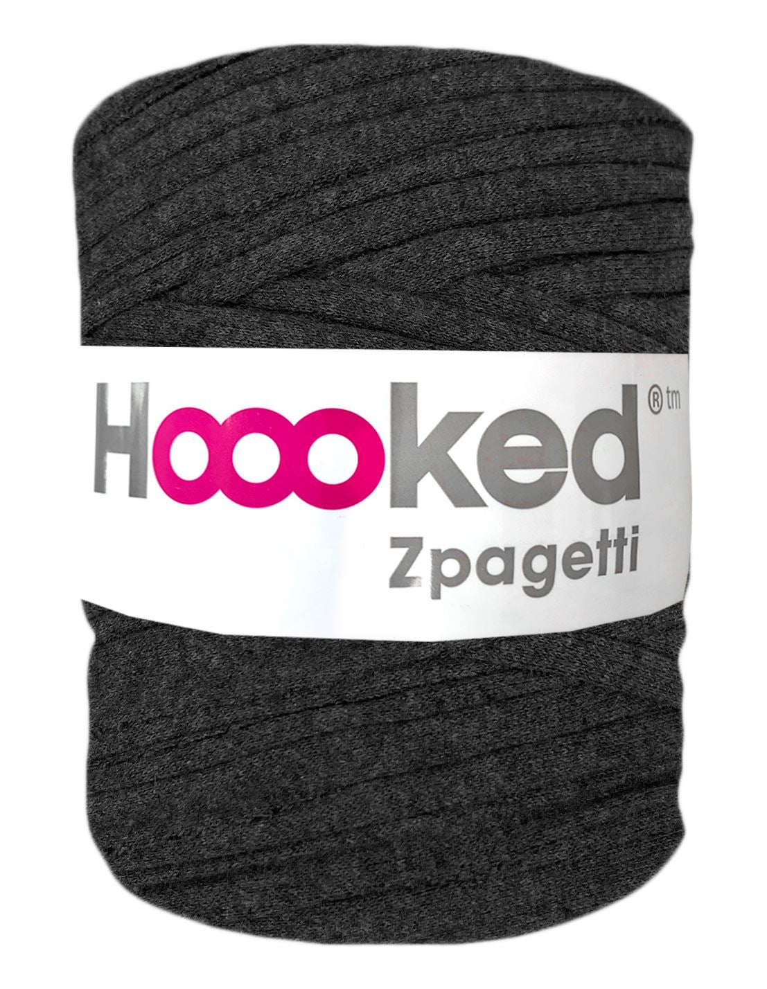 Light mottled ash grey t-shirt yarn by Hoooked Zpagetti (100-120m)