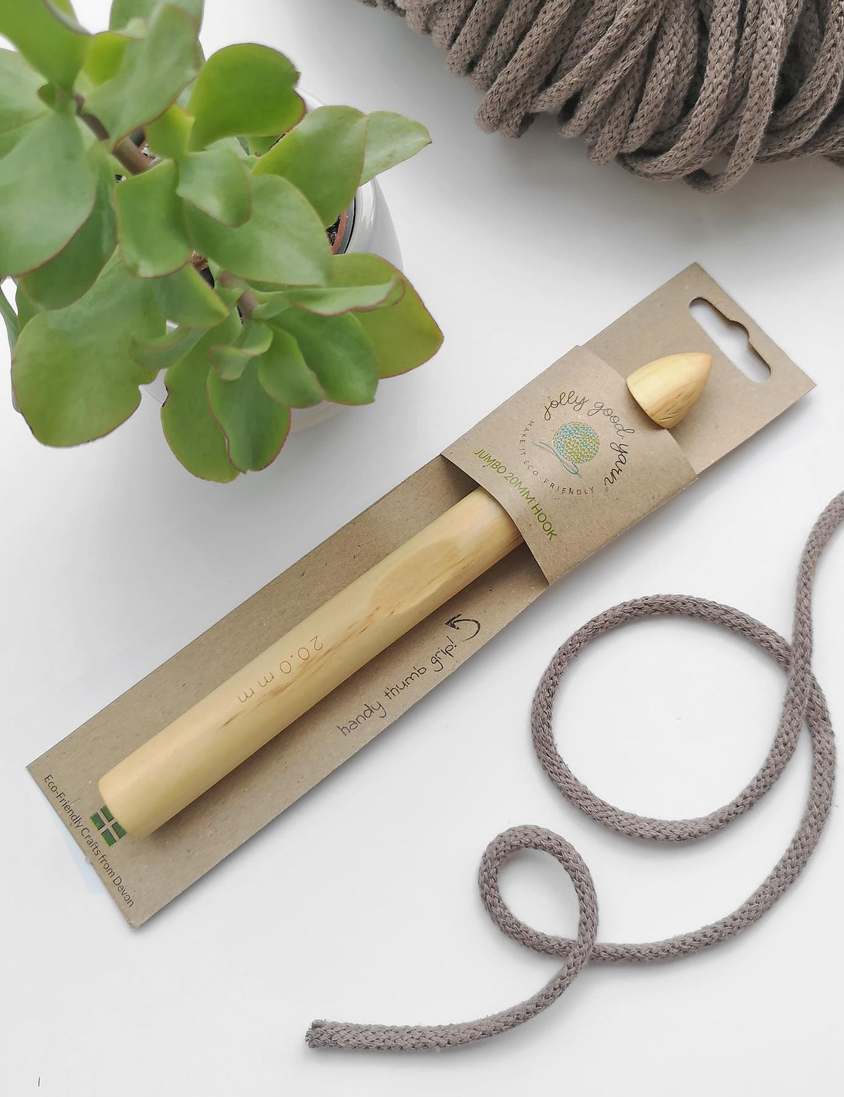 Large 20mm Birch Crochet Hook