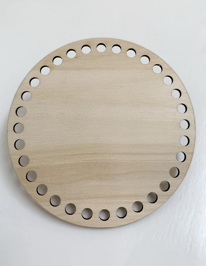 150mm Wooden Circular Crochet Basket Base (15cm)