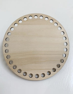 150mm Wooden Circular Crochet Basket Base (15cm)