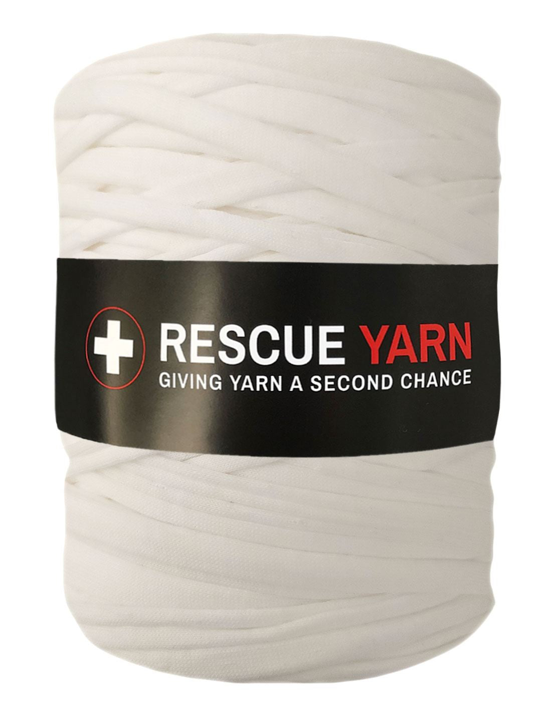 Light cream t-shirt yarn by Rescue Yarn (100-120m)