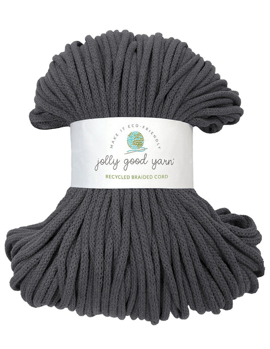 5mm Rockbeare Grey recycled cotton macrame cord (Seconds)