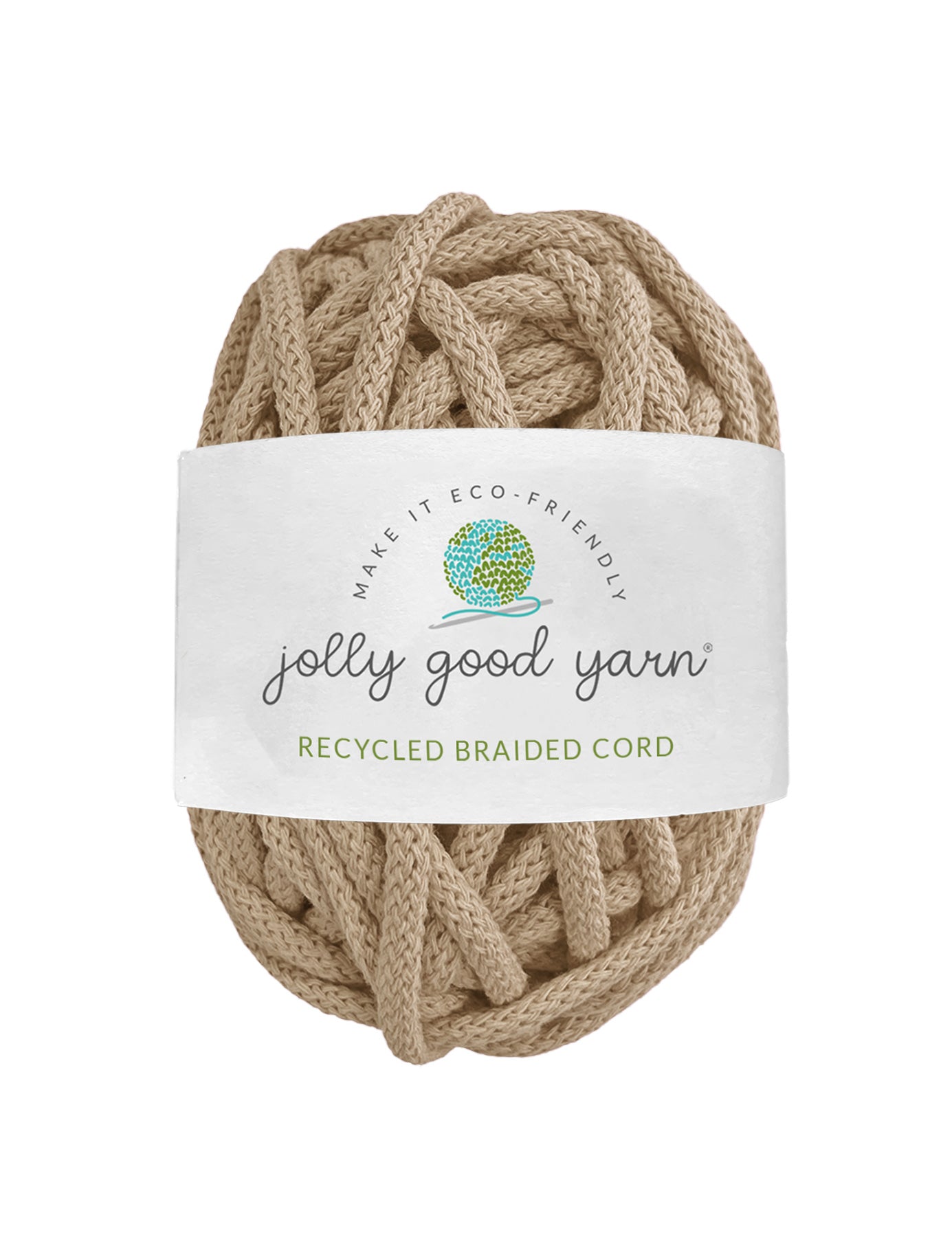 5mm Oakford Taupe recycled cotton macrame cord (Seconds)